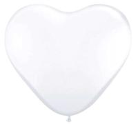 Folat - Globos En Forma De Corazón De Blanco Color - 12In/30cm - 8 piezas