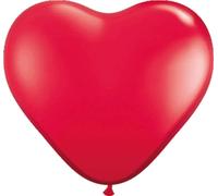 Folat - Globos En Forma De Corazón De Rojo Color Para Fiesta - 12In/30cm - 8 pie