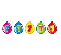 Folat - Guirnalda Con Globos De Cumpleaños 7 años - Multicolor - 10 metros