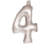 Folat - Inflable Número 4 Plata