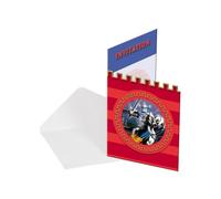 Folat- Invitaciones de Caballero de Plata - 8 Piezas, Color Plateado (26160)