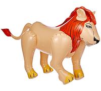 Folat - León hinchable para fiestas - Marrón - 48x80 cm