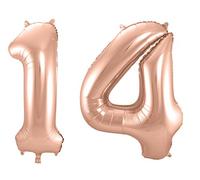 Folat- Número Globo, Color rose/gold, 14 (800044)