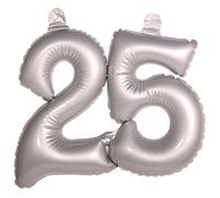 Folat - Número inflable 25 - Plata - 45 x 35 cm