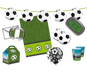 Folat - Paquete de fiesta temática de fútbol para fanáticos - Perfecto para fiestas de niños y adultos