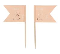Folat Party Pickers Elegante Rubor exuberante años-36 piezas, color rosado, Número 18 (67818)