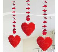 Folat Perchas Corazones-3 piezas, color rojo, talla única (24454)