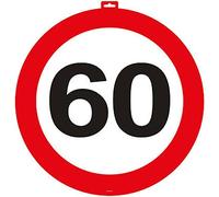 Folat B.V- Folat Placa para Puerta señal de tráfico del 60 cumpleaños, Multicolor, 47 cm (6160)