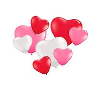 Folat - Set de globos en forma de corazón - 8 piezas