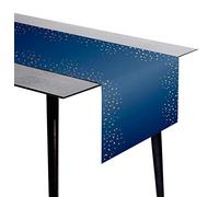 Folat Tablerunner Elegant Verdadera azul-240x40cm, color azul (66023)
