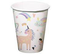 Folat Tazas Unicorns & Rainbows 250ml-6 piezas, multicolor (68343)