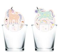 Folat- Unicornios 68309 Rotuladores de Vidrio Unicorns & Rainbows-6 Piezas, Multicolor