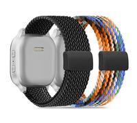 Folavii Correa trenzada magnética compatible con Cosmo JrTrack 5/4/3/2 SE/2/JrTrack y Gizmo Adventrue 3 3 2 1/Gabb 3e 3 2 1/SyncUP Watch 2 1, paquete de 2 correas suaves y transpirables con hebilla