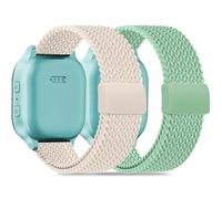 Folavii Correa trenzada magnética compatible con Cosmo JrTrack 5/4/3/2 SE/2/JrTrack y Gizmo Adventrue 3 3 2 1/Gabb 3e 3 2 1/SyncUP Watch 2 1, paquete de 2 correas suaves y transpirables con hebilla