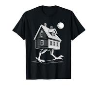 Folclore eslavo Baba Yaga Walking House On Chicken Legs Camiseta