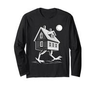 Folclore eslavo Baba Yaga Walking House On Chicken Legs Manga Larga