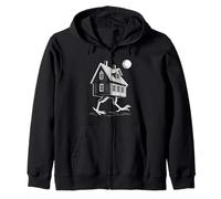 Folclore eslavo Baba Yaga Walking House On Chicken Legs Sudadera con Capucha