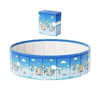 Fold Up Pool - 90x45cm Outdoor Water Play Games with Drain Pipe | Anti-Slip Kids Pool | For Summer Beach Lake Park Home Garden Backyard Patio Vacation