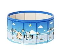 Fold Up Pool - 90x45cm Outdoor Water Play Games with Drain Pipe | Anti-Slip Kids Pool | For Summer Beach Lake Park Home Garden Backyard Patio Vacation