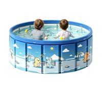 Fold Up Pool - Kiddie Pool | Outdoor Water Play Toys | Non-Slip Foldable Swimming Pôol with Drain Pipe, Portable Kids Pôol Pet Bathtub, For Garden Patio Beach Lake Park Summer Vacation