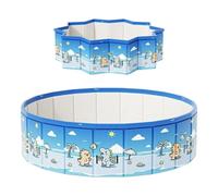 Fold Up Pool Outdoor Bath Tub with - - - Drain Pipe Non-Slip Kid Pool for |