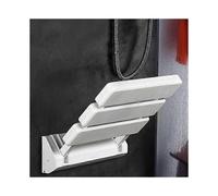 Foldable aluminum and ABS shower chair, 330 x 320 x 70 mm.