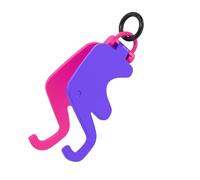 Foldable Animal Phone Mount - Cute Elephant Design, Compact Lazy Holder, Durable Keychain Clip | Office Workspacee Arrangement, Bedroom Gadget Placement, Jurney Travel Companion, Study Table