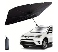 Foldable Anti-UV Windshield Sunshade, Retractable Sun Umbrella for Car Windshield, Front Window Heat Insulation Protection Accessory for Truck, SUV (Large)