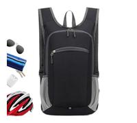Foldable Backpack, Travel Fold Up Bag, Sport Organizer with Adjustable Straps, 17.72x11.02x5.12 Inches, Lightweight Storage Design, Ideal for Water Bottle, Umbrella, Hats, Slippers, Cards, Keys