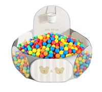 Foldable Ball Pit Polyester Fabric | Folding Playpen Play Tent | Ball Play Pool | For Indoor Outdoor Living Room Bedroom Playroom Nursery Kindergarten Travel