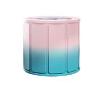 Foldable Bathtub, Portable Soaking, Lightweight Design Thermal Insulation Upright Structure Sturdy Support, Body Bathtub for Camping Adults, Shower 27.56x27.56x25.59 Inches