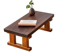 Foldable Bay Window Zen Tea Low Table Japanese-Style Tatami Bay Window Meditation Table Home Coffee Table Retro Coffee Table (Size : 68x35x24.5cm)