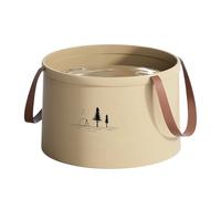 Foldable Bucket - Portable Water Bucket | Space-Saving Folding Container | Flexible Outdoor Container For Camping, Robust Design For Gardening, Water Transport, Car Care, and Leisure Activities