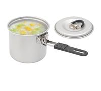 Foldable Camping Pot - 770ml Aluminum Alloy Stockpot with Handle | Portable Outdoor Cooking Pot for Hiking, Camping, Picnic, BBQ and Travel Use cooking on the go