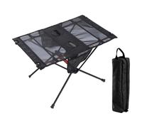 Foldable Camping Table, Lightweight Side Table, Portable Outdoor with Cup Holders, Sturdy Material, Easy-Carry Picnic Gear, Perfect for Garden, Beach, 23.62x15.75 Inches