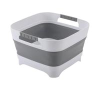 Foldable Camping Wash Basin - 9L Dishpan | Portable Bottle Soaking Tub with Ergonomic Handle, Space-Saving Folding Sink For RV Kitchen BBQ and Outdoor Travel