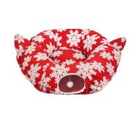 Foldable Cat Circle Tunnel Non-Slip Christmas Tree Skirt Decoration