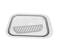 Foldable Cat Litter Box | Semi Enclosed Splash Proof & Simple Upkeep | Kitten Toilet for Indoor Cats/Small Pets | Includes Litter Scoop & Detachable Pedal (Gray)