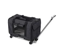 Foldable Cat Transport Case, Breathable and Portable Pet Suitcase, Suitable for Transporting Large Cats for Walking/Camping (Dark Gray)