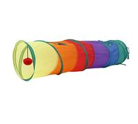 Foldable Cat Tunnel with Play Ball | Interactive S - Shaped Pet Toy for Indoor Cats | Super Strong Polyester/Spring Steel Frame | 4 Vents & Observation Window