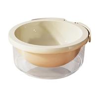 Foldable Cleaner Bowl, Fruit Washing Basket, 8.85x8.85x4.13in Vegetable Strainer with Lid Handle Design, Sturdy Food Grade Colander, Multifunction Kitchen Style, Salad Prep Tool for Camping Home Use