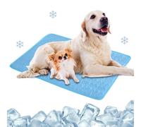 Foldable Cooling Mat, Washable Pet Sleeping Cushion, Lightweight Ice Gel Mattress Blanket, Breathable Dog Kennel Protector Pad, Chill Summer Cushion For Puppy Kitten Floor Crate Kennel Sofa Bed