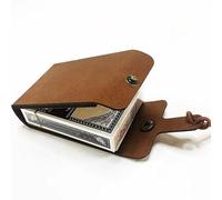 Foldable Cribbage Base Set, Classic 3-Track Game with Faux Leather Case, Portable Card and Peg Games Base for Travel, Game Night, Family Fun, Camping, Parties, and Indoor Entertainment