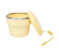 Foldable Cup - Camping Mug,colapsible Silicone Travel Cup 200ml Portable Mug, Stainless Steel Rim Leak Resistant Folding Design Camping Hiking Travel Backpacking Fishing For Men Women