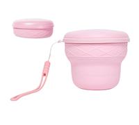Foldable Cup - Camping Mug,colapsible Silicone Travel Cup 200ml Portable Mug, Stainless Steel Rim Leak Resistant Folding Design Camping Hiking Travel Backpacking Fishing For Men Women