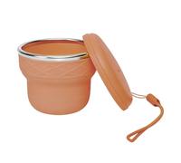 Foldable Cup - Camping Mug,colapsible Silicone Travel Cup 200ml Portable Mug, Stainless Steel Rim Leak Resistant Folding Design Camping Hiking Travel Backpacking Fishing For Men Women