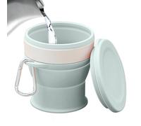 Foldable Cup, Foldable Water Cup, Folding Silicone Cups, Portable Camping Cup, Portable Expandable Drinking Cup, Reusable Small Portable Mugs Cup, 250ml Reusable Folding Camping Cup Mug for Travel