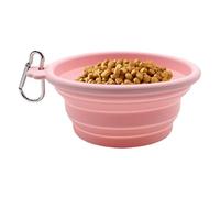 Foldable Dog Bowl, Portable Water and Food Container, Silicone Leak-Proof Design for Dogs, Suitable for Dry and Wet Food, Ideal for Beach, Park, Camping, Small and Medium Breeds, 12.6x12.6x5.4cm