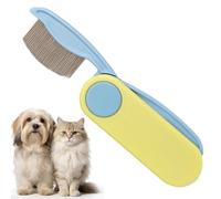 Foldable Dog Comb - Double Sided Pet Grooming Brush and Cats Lice Comb, Perfect for Puppies, Kittens, and Adult Pets, Suitable for Home, Indoor, Outdoor, Garden, Yard, 3.78x1.77x0.51 inches