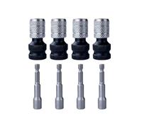 Foldable Drill Adapter, Bit Socket Chuck Extension, Air Hammer Socket Adapter with Secure Fit, Ratchet Connector with High Torque, Automotive Construction Furniture Tool Accessory